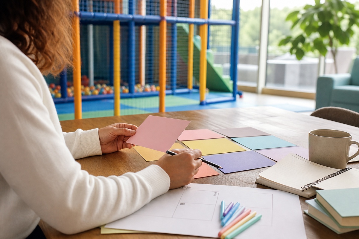 caregiver planning a Harrison Township children's birthday party